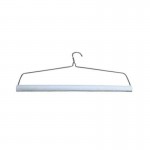 Metal wire White Drapery hanger 18" curtain clothes bar,extra stronger(250pcs hangers&250pcs tubers)